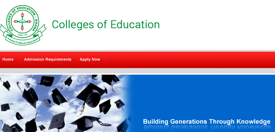 Colleges of Education Admission Application