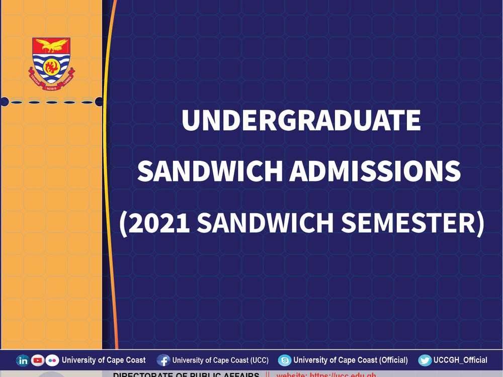 University of Cape Coast Undergraduate Sandwich Admissions - 2021 Sandwich Semester