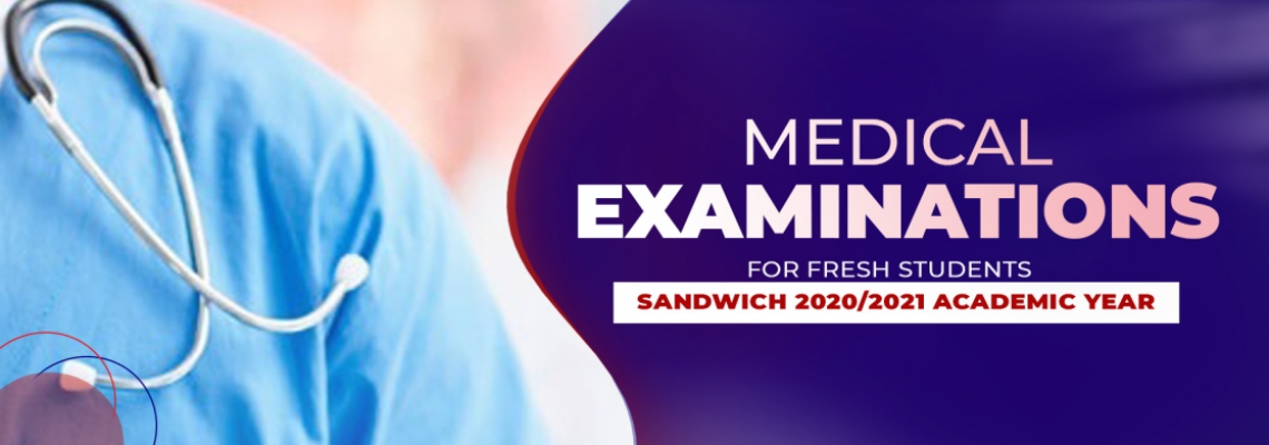 Medical Examinations for Fresh Students (2021 Sandwich)