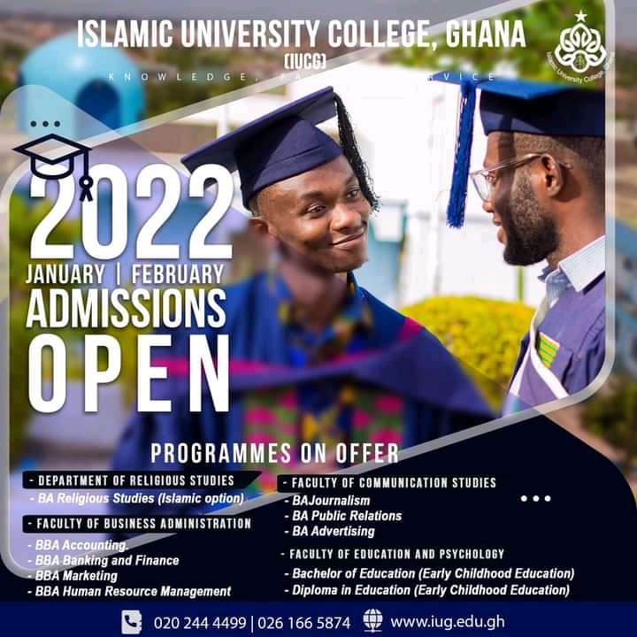 Islamic University College Ghana Admissions for 2021/2022