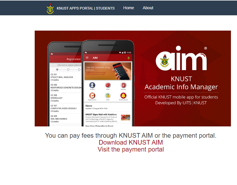 How to Download KNUST Student Portal App (KNUST AIM)