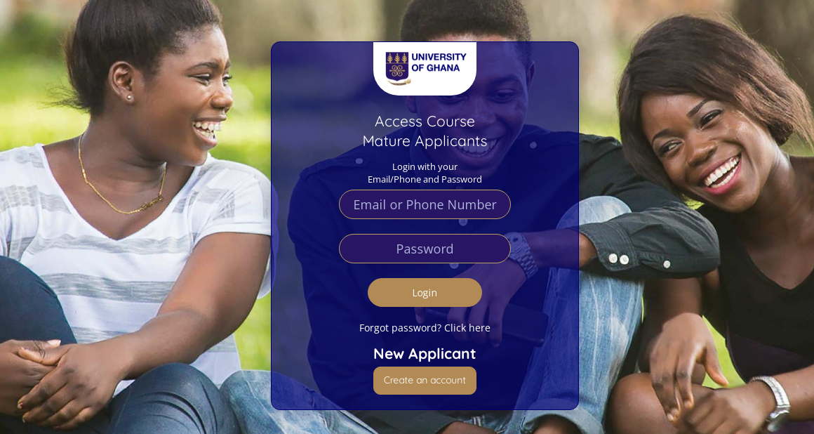 UG Mature Students Distance Education Admission Forms for 2022/2023