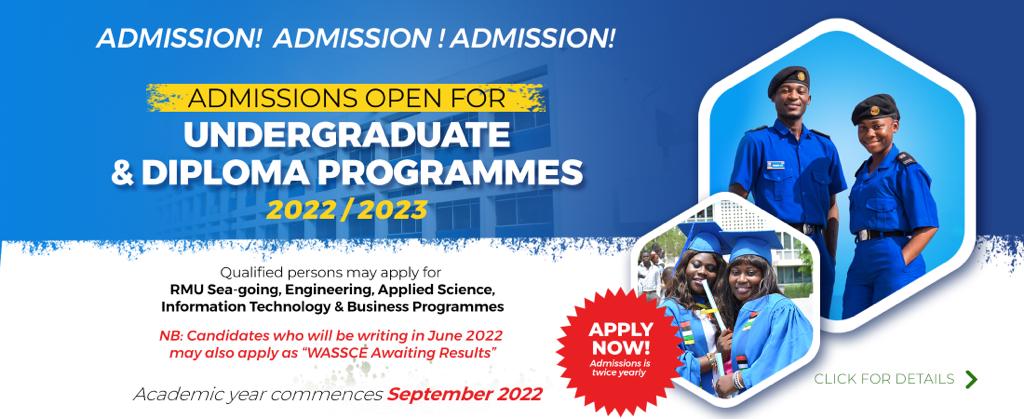 Regional Maritime University Admission Forms for 2022/2023